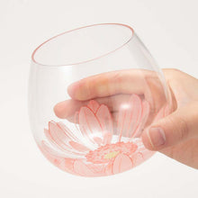 Load image into Gallery viewer, Toyo Sasaki Glass Tumbler BENEDIREFleurir 495ml, Made in Japan, Dishwasher Safe, Available in 2 Colors (Cute floral pattern glass/cup that sways, perfect as a gift)
