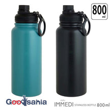 Laden Sie das Bild in den Galerie-Viewer, Living Water Bottle IMMEDI Direct Bottle 800ml (2 colors available) (Stainless steel bottle, stainless steel mug, vacuum bottle, vacuum insulated bottle, heat-retaining bottle, cold-retaining bottle, 0.8L direct-drink bottle, screw cap)