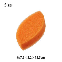 将图片加载到图库查看器,Kamekono Tawashi Kitchen Sponge, Kamekono Sponge Do, Leaf Shape, Approx. 7.5 x 3.2 x 13.5 cm, Made in Japan, Available in 2 Colors (Kamekono Tawashi Kitchen Sponge, Dishwashing Sponge)
