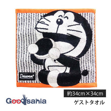 Muat gambar ke penampil Galeri, Kusunoki Monori Guest Towel Doraemon Stripe Approx. 34cm x 34cm A-91165-51-OR (Hand Towel Towel Mini Towel Wash Towel Cotton Towel 100% Cotton Soft Soft)