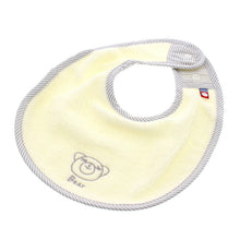 Load image into Gallery viewer, Baby Bie Pile Gauze Bear Pastel Yellow Under Neck: Approx. 25 x 31 cm, Neck Circumference: Approx. 26-30 cm JC-1800