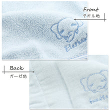 Load image into Gallery viewer, Sucking Pad Pile Gauze Elephant Pastel Blue Approx. 22 x 18cm (per piece) JD-2200