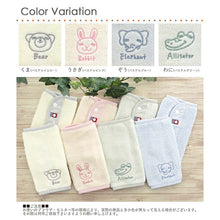 Load image into Gallery viewer, Sucking Pad Pile Gauze Elephant Pastel Blue Approx. 22 x 18cm (per piece) JD-2200