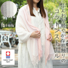 画像をギャラリービューアに読み込む, Stole Gradient Cocoa x Ivory Approx. 58 x 185cm (including fringe) GU-2800