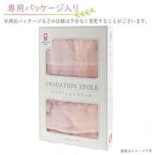 画像をギャラリービューアに読み込む, Stole Gradient Cocoa x Ivory Approx. 58 x 185cm (including fringe) GU-2800