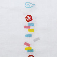 将图片加载到图库查看器,Face Towel Hagoromo Gauze Darumaotoshi Blue 32 x 95cm