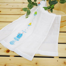 Load image into Gallery viewer, Face Towel Hagoromo Gauze Ice Blue 32�~95cm