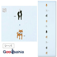 Load image into Gallery viewer, Face Towel Tenugui Gauze Tenugui Hagoromo Gauze Sheba Light Blue Approx. 33 x 95cm