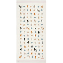 将图片加载到图库查看器,Bath Towel Cloth Reading Large Towel Tenugui Shiba Inu Ivory Approx. 58 x 120cm