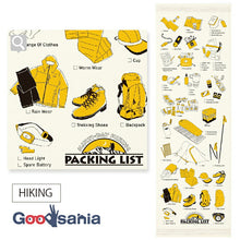 Cargar imagen en el visor de la galería, Face Towel Cloth Reading HIKING Ivory Approx. 33 x 100cm