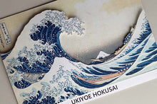 Cargar imagen en el visor de la galería, Sticker Wall Ukiyoe Deco Museum Katsushika Hokusai Thirty-six Views of Mt. Fuji The Great Wave off Kanagawa Approx. 10 x 14 cm