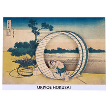Cargar imagen en el visor de la galería, Sticker Wall Ukiyoe Deco Museum Katsushika Hokusai Thirty-Six Views of Mt. Fuji Bishu Fujimihara Approx. 10 x 14cm