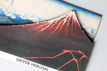 Cargar imagen en el visor de la galería, Sticker Wall Ukiyoe Deco Museum Katsushika Hokusai Thirty-Six Views of Mt. Fuji Yamashita White Rain Approx. 10 x 14 cm
