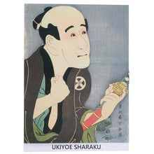 Cargar imagen en el visor de la galería, Sticker Wall Ukiyoe Deco Museum Toshusai Sharaku First Generation Tokuji Otani's Nakusodesuke Approx. 10 x 14cm