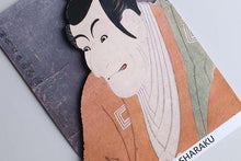 Cargar imagen en el visor de la galería, Sticker Wall Ukiyoe Deco Museum Toshusai Sharaku Ichikawa Eizo's Takemura Sadanoshin Approx. 10 x 14cm