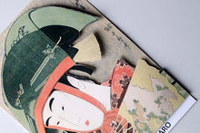 Muat gambar ke penampil Galeri, Sticker Wall Ukiyoe Deco Museum Kitagawa Utamaro Modern Dancer Collection Yoshiwara Suzume Approx. 10 x 14cm