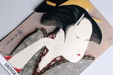 Cargar imagen en el visor de la galería, Sticker Wall Ukiyoe Deco Museum Kitagawa Utamaro Utamaro Poetry Collection Moshimikoi Approx. 10 x 14cm
