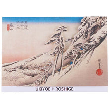 Cargar imagen en el visor de la galería, Sticker Wall Ukiyoe Deco Museum Hiroshige Utagawa Fifty-three Stations of the Tokaido Kameyama Yukiharu Approx. 10 x 14 cm