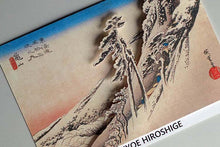 Cargar imagen en el visor de la galería, Sticker Wall Ukiyoe Deco Museum Hiroshige Utagawa Fifty-three Stations of the Tokaido Kameyama Yukiharu Approx. 10 x 14 cm