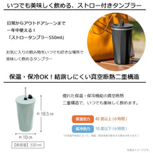 Load image into Gallery viewer, Takeda Corporation Straw Tumbler 550ml Green STT-550GRN (Tumbler, Straw Tumbler, Stainless Steel Tumbler, Insulated Tumbler, Cold Insulated Tumbler, Vacuum Tumbler, Stainless Steel Bottle)