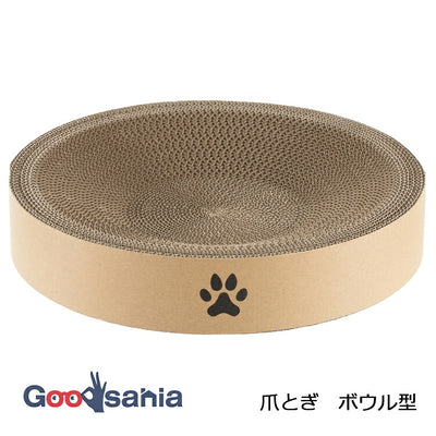 Takeda Corporation Cat Scratching Post Bowl Type Approx. 38 x 38 x 7 cm Brown SHN-TBG387 (Cat scratching post, scratching bowl type, scratching post for cats, scratching bed, cat bed, pet bed, cat bed, cardboard bed)