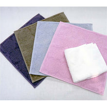 Load image into Gallery viewer, Imabari towel menca mature handkerchief (height 25 x width 25cm) white