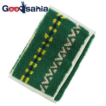 Load image into Gallery viewer, Imabari Towel Handkerchief Towel Otta Half Towel Handkerchief Made in Japan Green Approx. 25 x 12.5cm 21-46