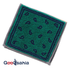 Muat gambar ke penampil Galeri, Imabari Towel Otta Half Towel Handkerchief 22-48 Green 25�~12.5cm OT22-0060-0948
