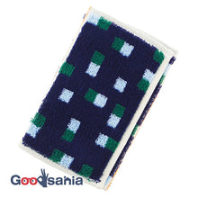Muat gambar ke penampil Galeri, Imabari Towel Otta Half Towel Handkerchief 22-52 Navy 25�~12.5cm OT22-0060-0952