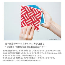 Load image into Gallery viewer, Imabari Towel Otta Half Towel Handkerchief 22-50 Set of 3 Pink, Yellow, Blue 25 x 12.5cm OT22-0200-0950