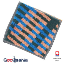 Muat gambar ke penampil Galeri, Imabari Towel Towel Handkerchief Otta Half Towel Handkerchief 23-55 Made in Japan Green Approx. 25 x 12.5cm OT23-0060-0955
