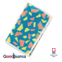 Muat gambar ke penampil Galeri, Imabari Towel Otta Half Towel Handkerchief 23-56 Trifold Type Made in Japan Blue Approx. 25 x 12.5cm OT23-0060-0956