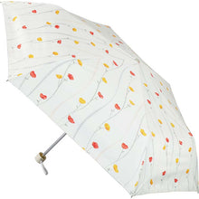 Load image into Gallery viewer, Folding Umbrella Nifty Flower For Both Sunny and Rainy Days Sunflower Ivory 55cm JK-144-01