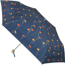 Load image into Gallery viewer, Folding Umbrella, Nifty Flower, For Sunny or Rainy Days, Sunflower, Navy, 55cm JK-144-02