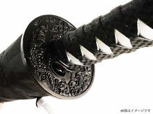 Load image into Gallery viewer, Folding Umbrella Sengoku Umbrella -wakizashi(short sword)- Dragon (Gold)/Umbrella Bag Opened: Approximately 96cm in Diameter Black JK-160-01