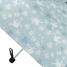 Load image into Gallery viewer, Folding Umbrella Cat Series Sunny or Rainy Rose Blue 55cm JKO-491-04