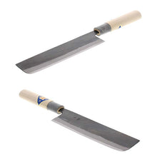 Load image into Gallery viewer, Tosa Knives Kurouchi Nakiri Knife Marble Handle White Steel No. 1 (Blade Length 12cm)
