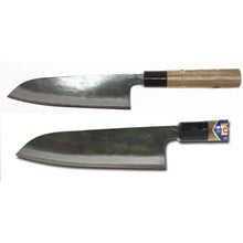 Load image into Gallery viewer, Kurouchi Santoku Knife Walnut Handle Super Steel 165mm