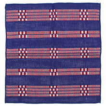 Load image into Gallery viewer, Towel handkerchief Imabari Iroha CHECK (check) navy 25�~25cm