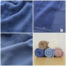 Load image into Gallery viewer, Slim bath towel, quick drying, room drying, shell blue, approx. 34 x 110cm
