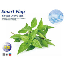 Load image into Gallery viewer, Iwasaki Kogyo Smart Flap Round Food Storage Container, SS 280ml, 2-pack, approx. 11.3 x 10.5 x 7cm, Made in Japan, Light Blue, A-046NKB (Food storage container, sealed container, airtight container, storage case, food container, food storage)