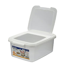 Load image into Gallery viewer, Iwasaki Kogyo Rice Bin Kitchen Storage Drawer Type Rice Bin 10kg Approx. 28.3 x 37.5 x 17.2cm Made in Japan White B-2897PN (Rice Stocker Rice Storage Rice Preservation Storage Container Storage Case Stocker Rice Box)