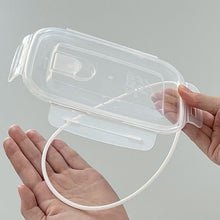 Load image into Gallery viewer, Iwasaki Kogyo Smart Flap & Locks Rectangular Food Storage Container, LL (1200ml), 2-pack, approx. 20.7 x 15.6 x 12.6 cm, Made in Japan, Mint, A-2163GM (Food storage container, sealed container, airtight container, storage case, food container, food storage)