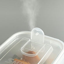 Load image into Gallery viewer, Iwasaki Kogyo Smart Flap & Locks Rectangular Food Storage Container, LL (1200ml), 2-pack, approx. 20.7 x 15.6 x 12.6 cm, Made in Japan, Mint, A-2163GM (Food storage container, sealed container, airtight container, storage case, food container, food storage)