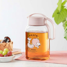 Load image into Gallery viewer, Iwasaki Kogyo Snoopy Vertical/Horizontal Screw Pitcher, 1.8L, Approx. 16.3 x 10.2 x 24.5cm, Made in Japan, Suitable for Hot Water, Pink, K-1282NP (Pitcher, Barley Tea Pot, Cold Water Pot, Water Pitcher, Water Jug)