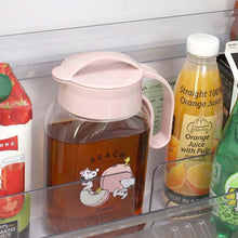 Load image into Gallery viewer, Iwasaki Kogyo Snoopy Vertical/Horizontal Screw Pitcher, 1.8L, Approx. 16.3 x 10.2 x 24.5cm, Made in Japan, Suitable for Hot Water, Pink, K-1282NP (Pitcher, Barley Tea Pot, Cold Water Pot, Water Pitcher, Water Jug)