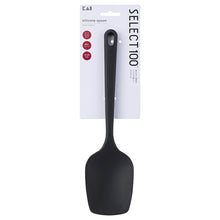 Cargar imagen en el visor de la galería, KAI SELECT100 Select 100 Silicone Spoon Dishwasher Safe Black Approx. 27.8 x 7.2 x 2.9cm DH3141