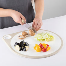 将图片加载到图库查看器,Round cutting board 35cm dishwasher safe white approx. 40.8 x 35 x 1cm AP5329