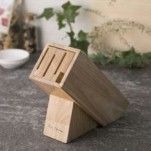 Cargar imagen en el visor de la galería, Knife stand KaiHouse SELECT wooden knife block approx. 23.1 x 8.7 x 19.5 cm AP5321