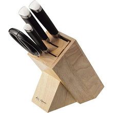 Cargar imagen en el visor de la galería, Knife stand KaiHouse SELECT wooden knife block approx. 23.1 x 8.7 x 19.5 cm AP5321